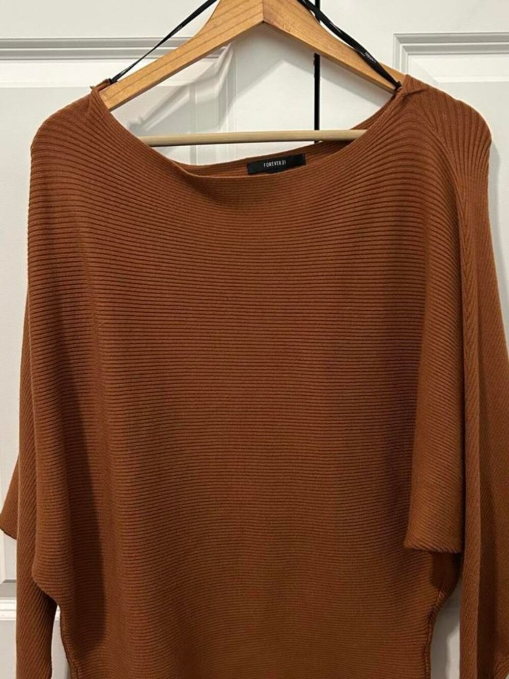 Forever 21 Women's Brown and Orange Jumper